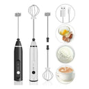 "Mini Mixer Elétrico Portátil - Batedor e Espumador 2 em 1"