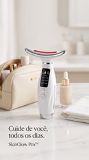 SkinGlow™ — Massageador Facial e de Pescoço com LED