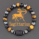 Pulseira do Zodíaco - Signo Personalizado em Pedras Naturais