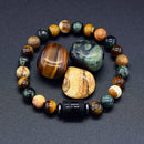 Pulseira do Zodíaco - Signo Personalizado em Pedras Naturais