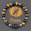 Pulseira do Zodíaco - Signo Personalizado em Pedras Naturais