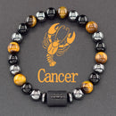 Pulseira do Zodíaco - Signo Personalizado em Pedras Naturais