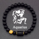 Pulseira do Zodíaco - Signo Personalizado em Pedras Naturais